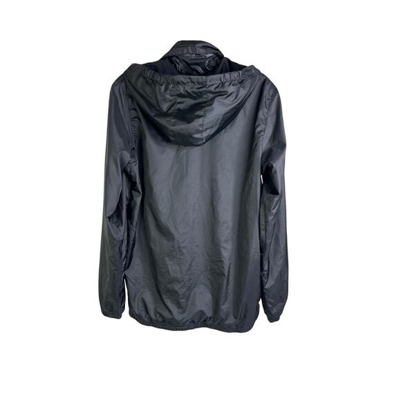 Everton FC Umbro Windbreaker Hoodie Jacket Mens XL Black Embroidered Patches Zip - Picture 3 of 8